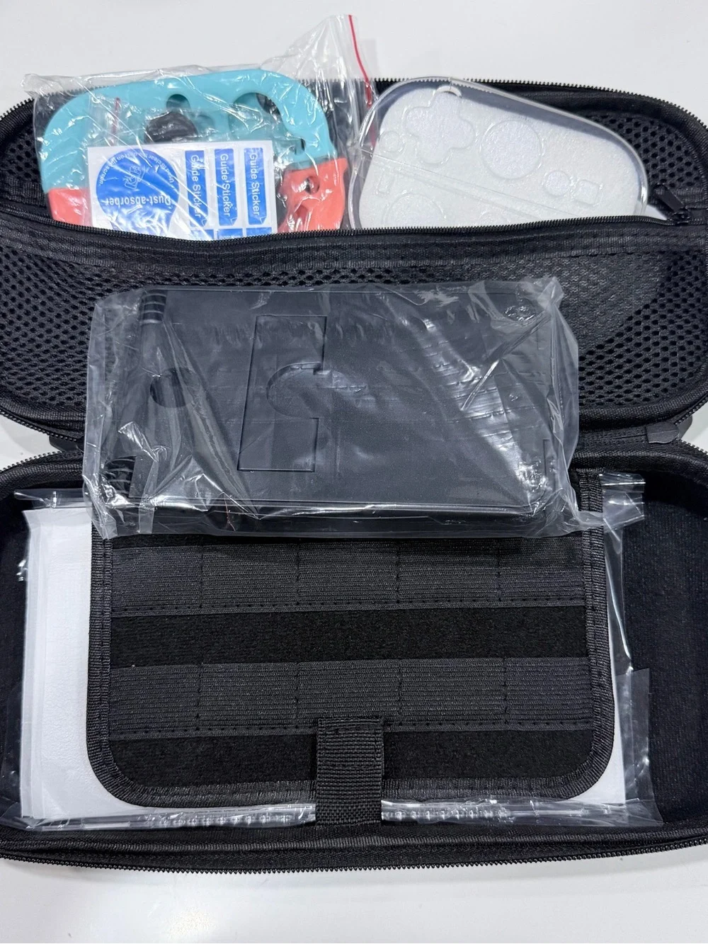 Portable Game Console Travel Case with Accessories - Black